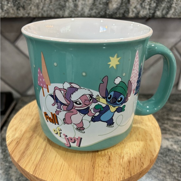 New Christmas Angel and Stitch “Full of Joy” mug coffee cup - Picture 2 of 7